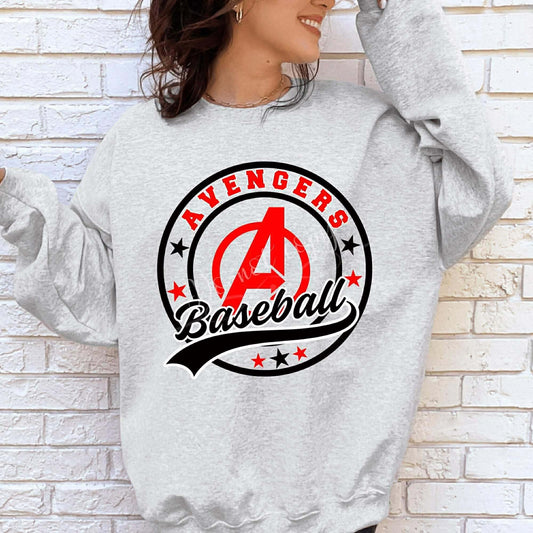 Avengers Baseball Design 2 DTF Transfer