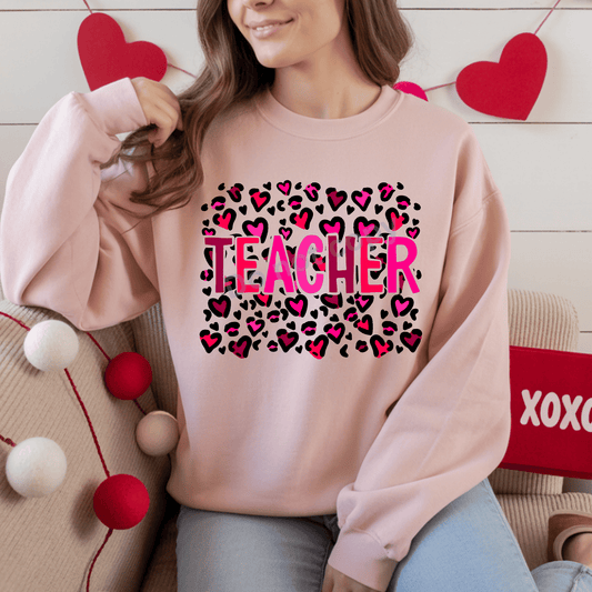 Teacher Hearts DTF Transfer
