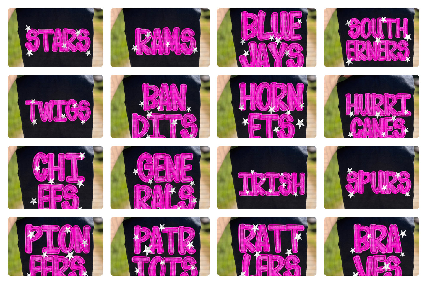 Pink & Preppy Mascots DTF Transfer (*Leave Mascot name in checkout notes)