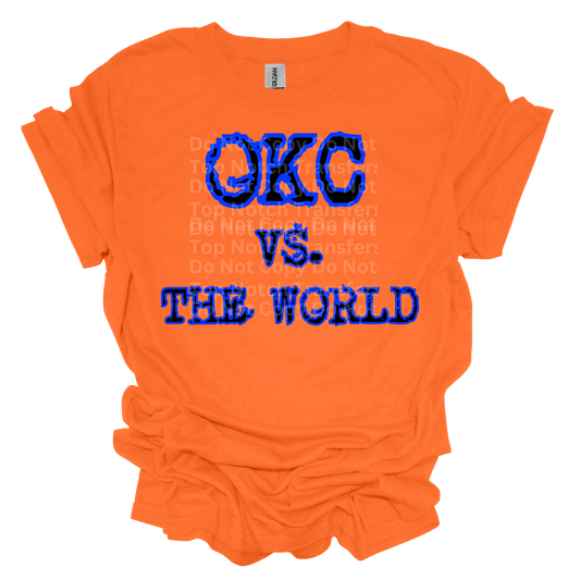 OKC Vs. The World Blue DTF Transfer