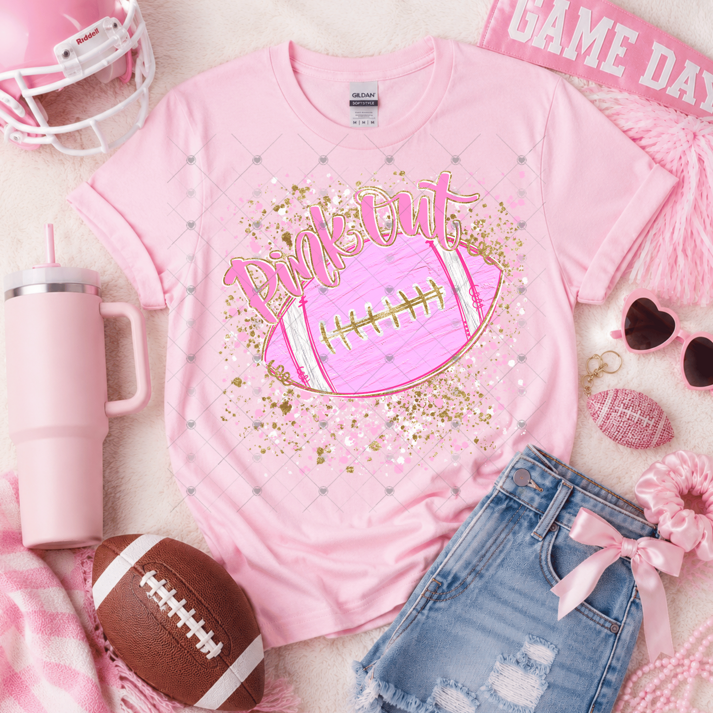 Pink Out Splatter DTF Transfer