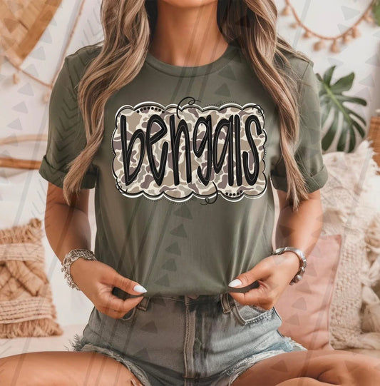 Bengals Camo DTF Transfer