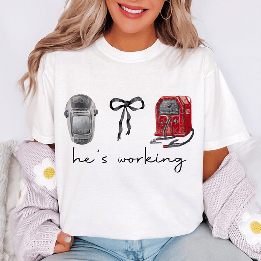 He’s working- Welder DTF Transfer