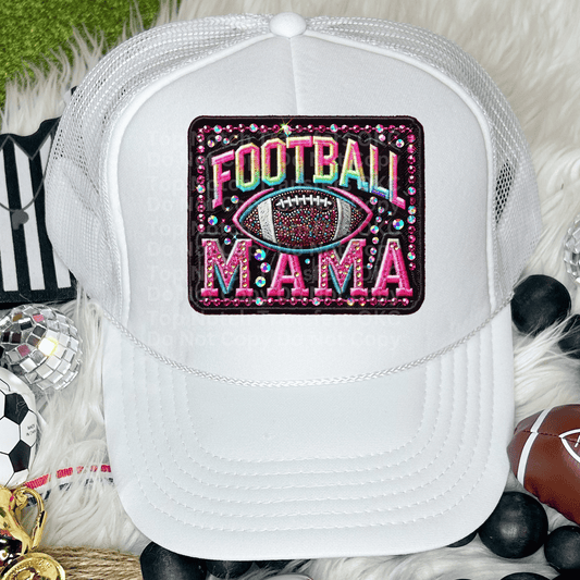 Football Mama Faux Patch 2 DTF Transfer