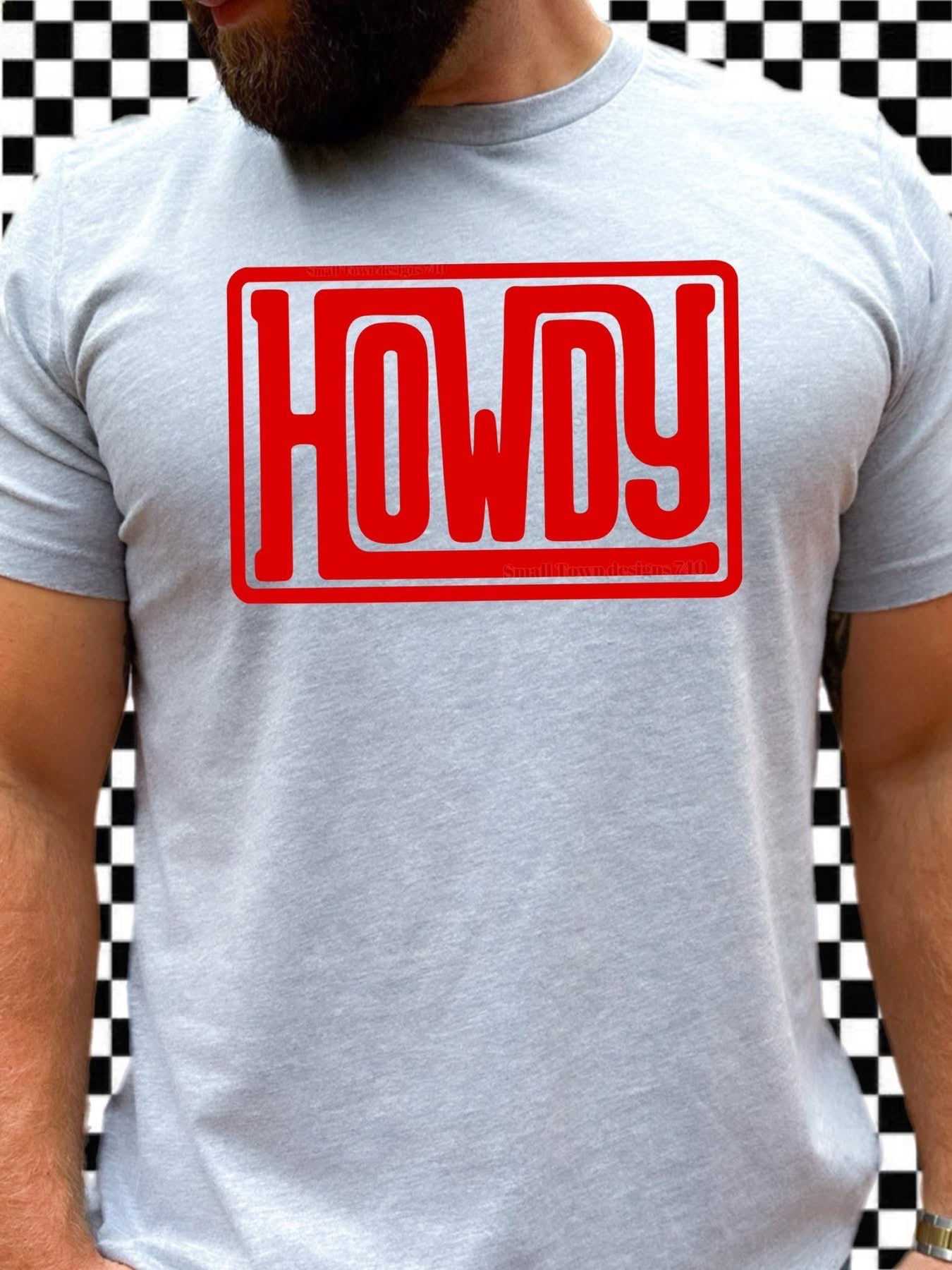 Howdy Red DTF Transfer