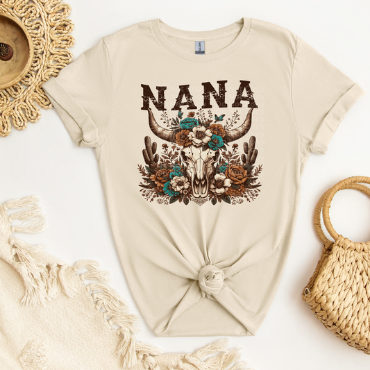 Nana - Western-Skull DTF Transfer