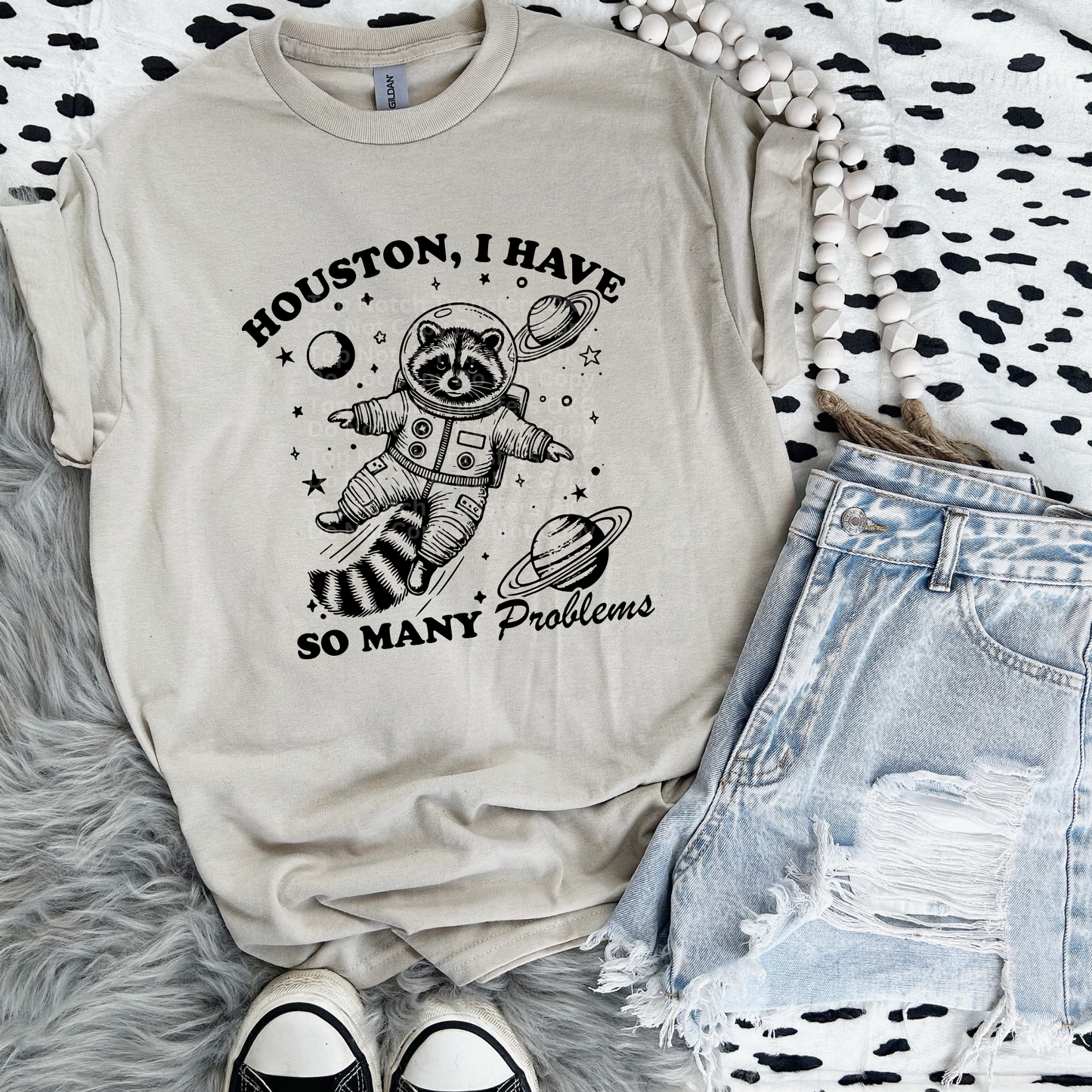 Houston, I Have SO Many Problems (Black) DTF Transfer