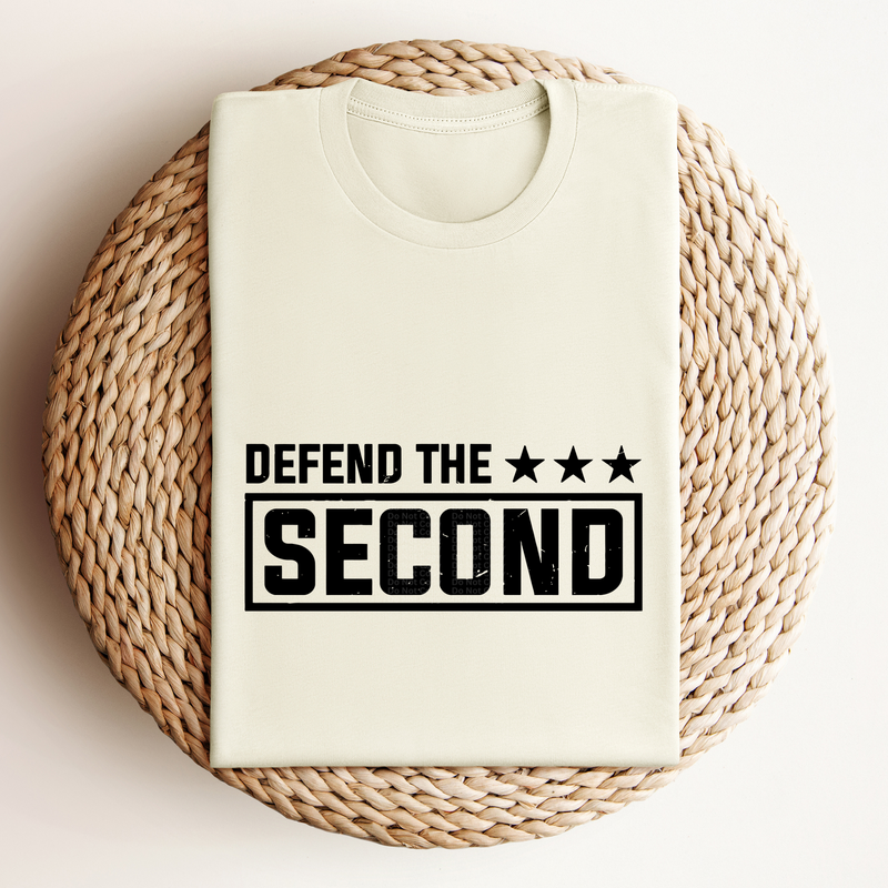 Defend The (3 Stars) SECOND - Black/Distressed DTF Transfer