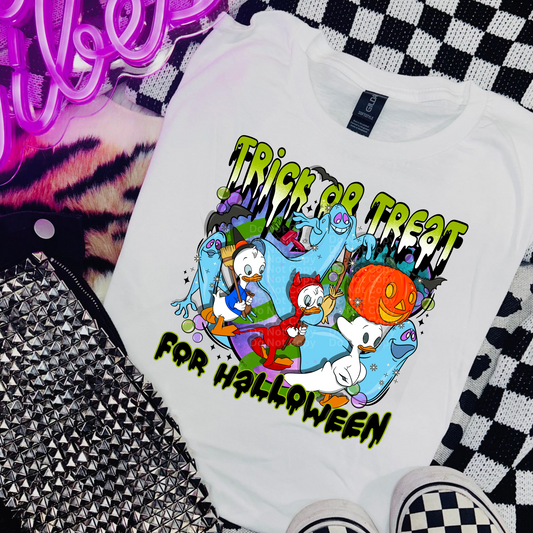 Trick Or Treat For Halloween Ducks DTF Transfer