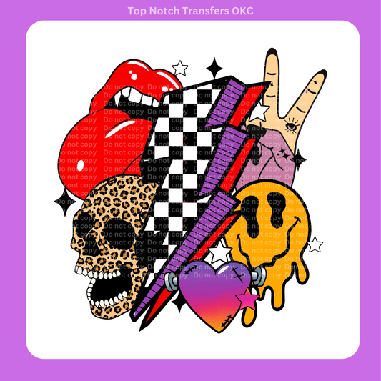 Groovy Halloween DTF Transfer