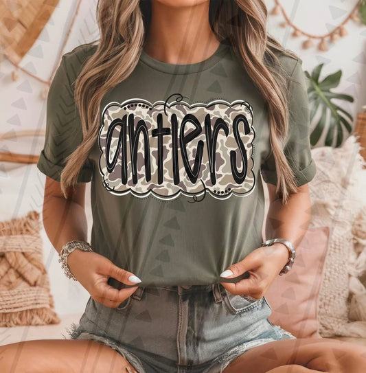 Antlers Camo DTF Transfer