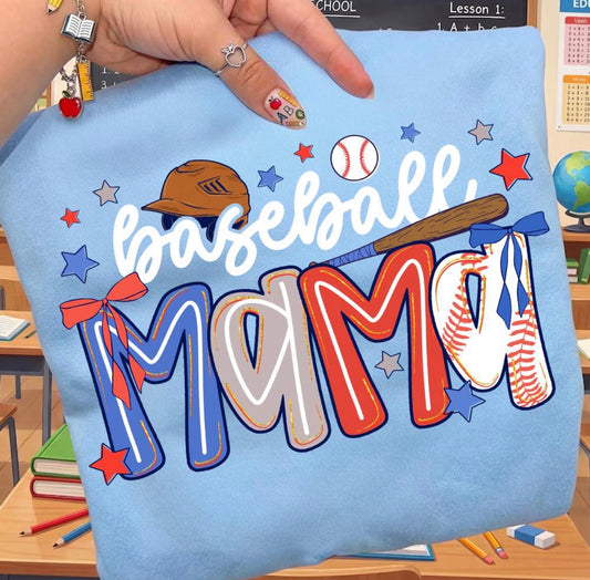Baseball Mama DTF Transfer