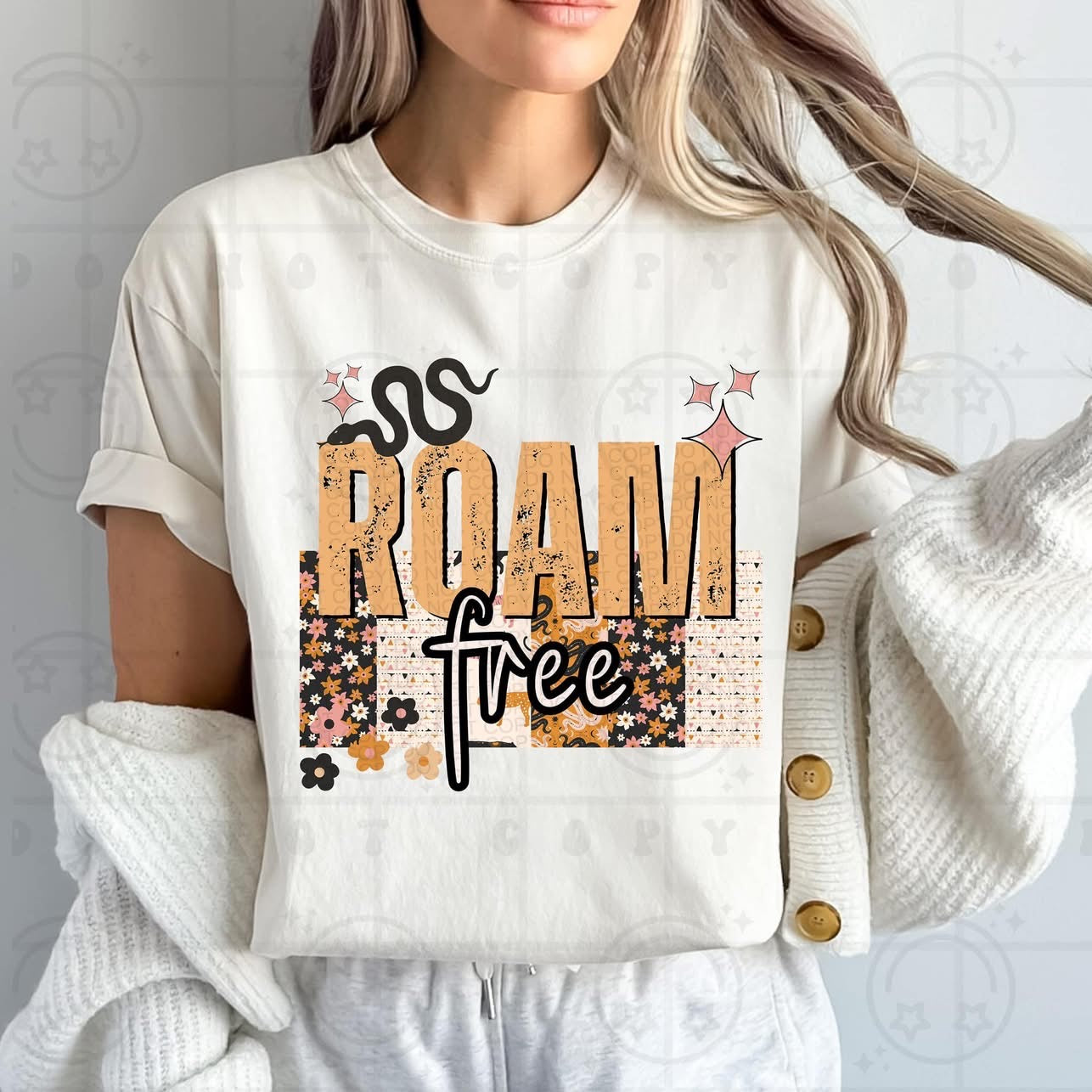 Roam Free DTF Transfer