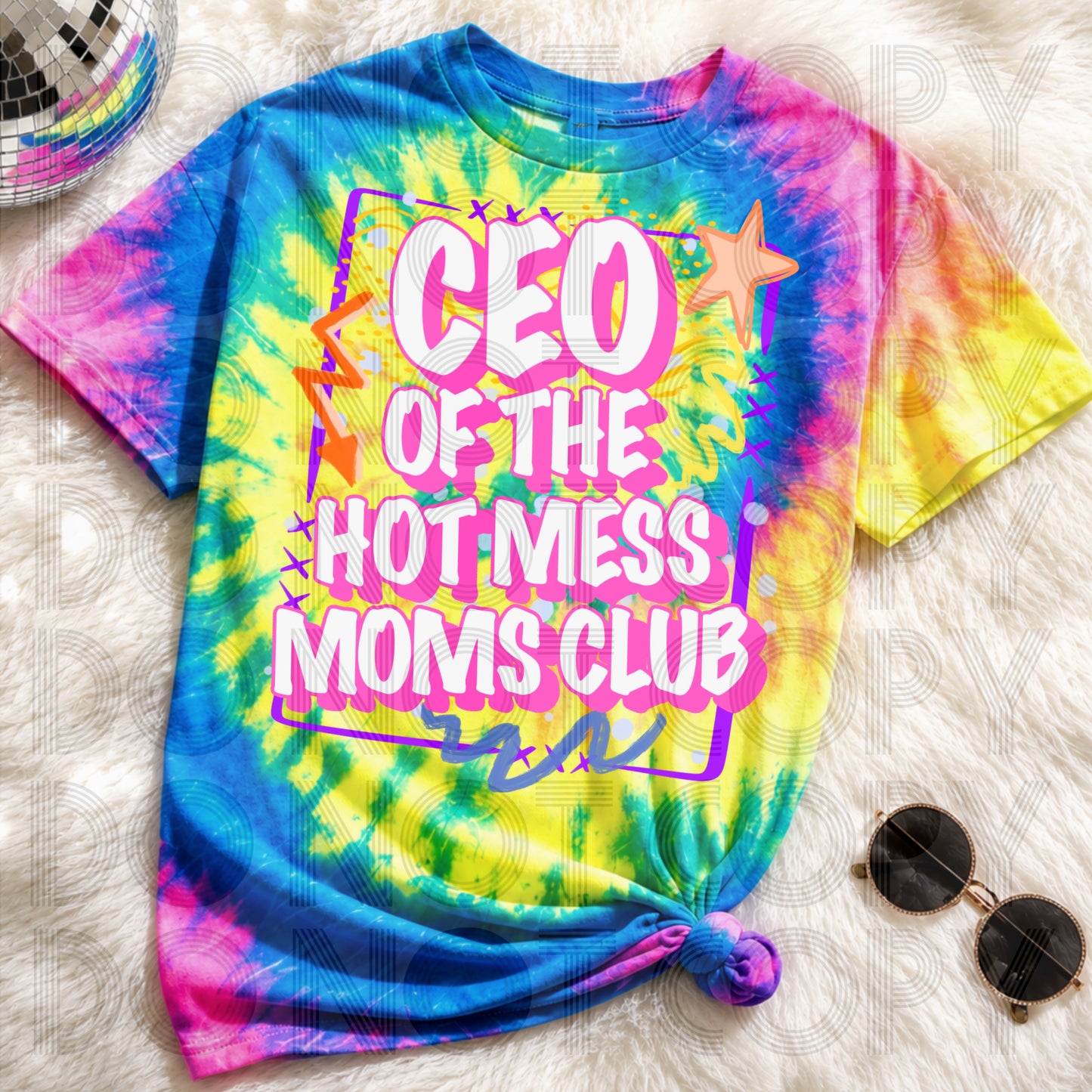 CEO Of The Hot Mess Moms Club DTF Transfer