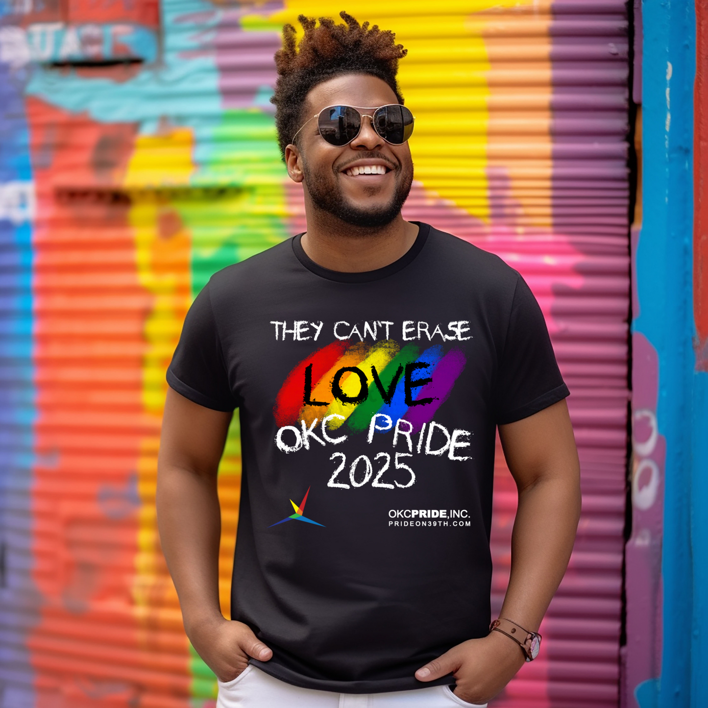 2025 OKC Pride T-Shirt- They Can’t Erase Love