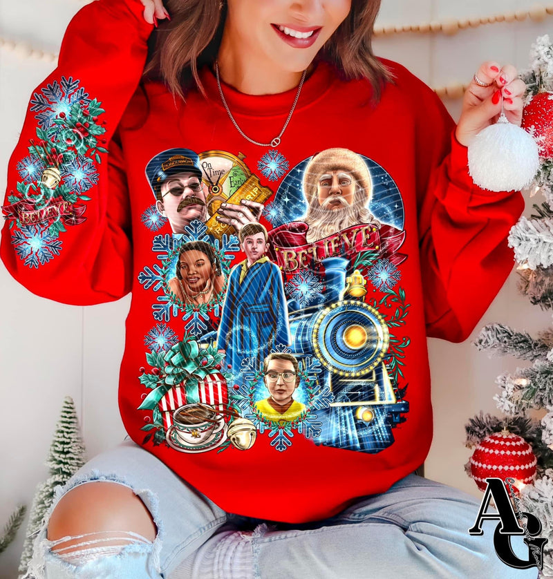 Polar Express 1 *Optional long sleeve design* DTF Transfer