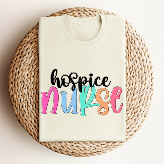 Hospice Nurse - Colored Names/Occupations DTF Transfer
