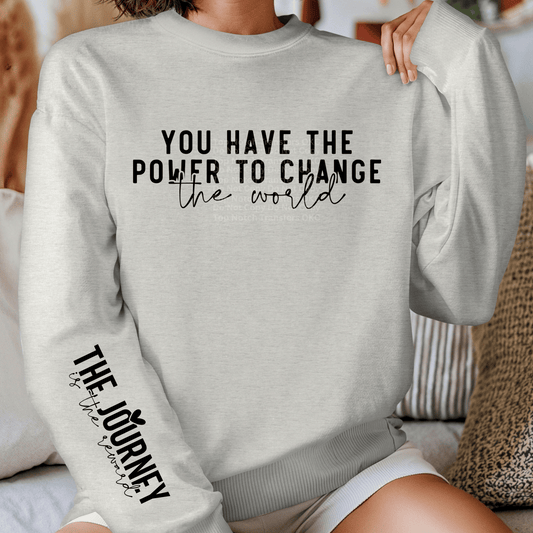 You have the Power to Change (sleeve design included) DTF Transfer