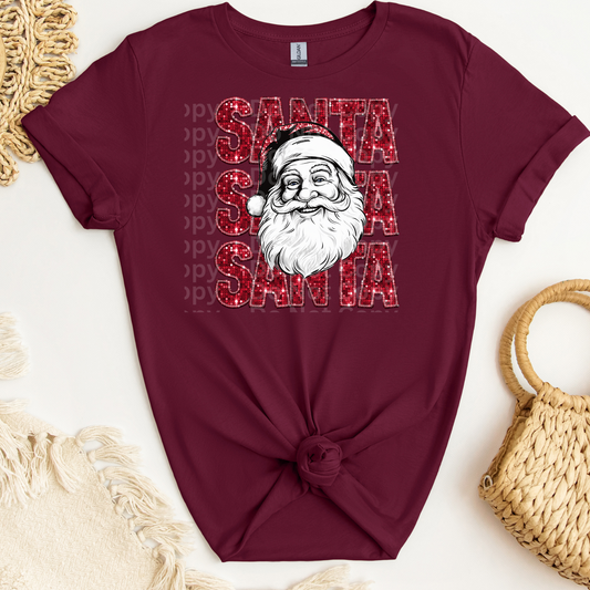 Santa Faux Sequins 2 DTF Transfer