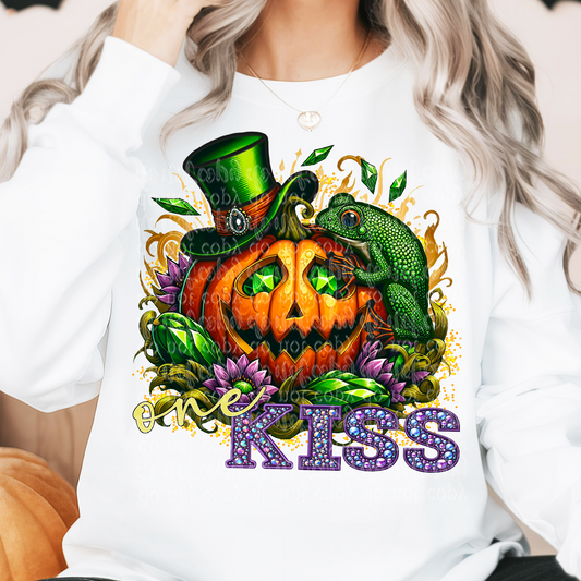 One Kiss Fairytale Pumpkin DTF Transfer