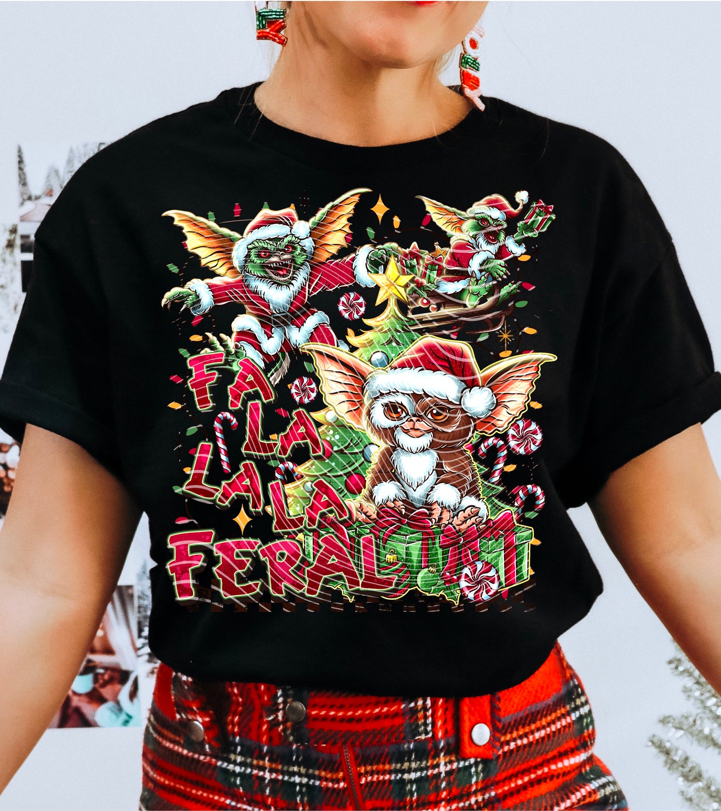 Feral Christmas DTF Transfer