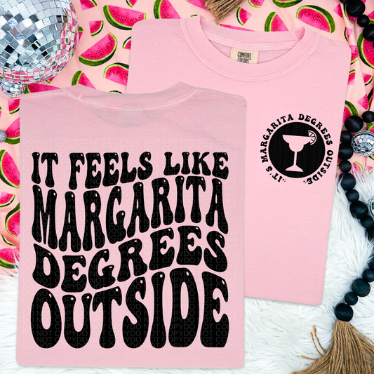 It feels like Margarita degrees outside DTF Transfer