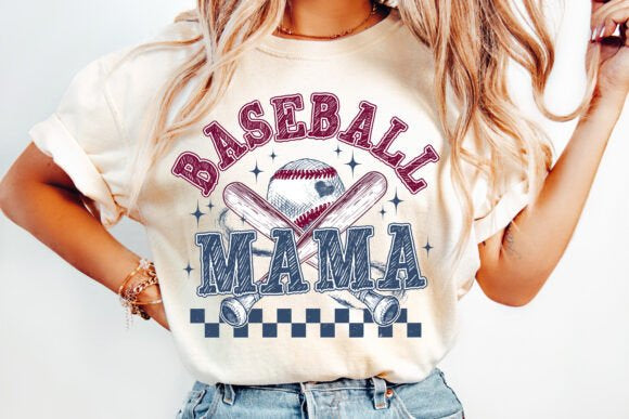 Baseball Mama DTF Transfer