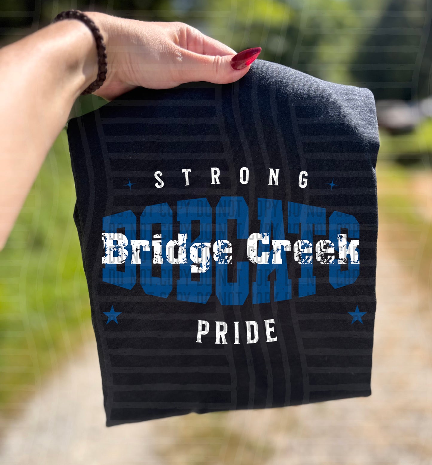 Bridge Creek Bobcats Strong Pride DTF Transfer