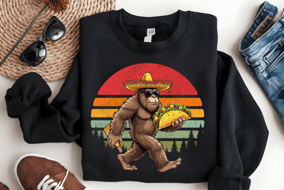 Cinco De Mayo Bigfoot DTF Transfer