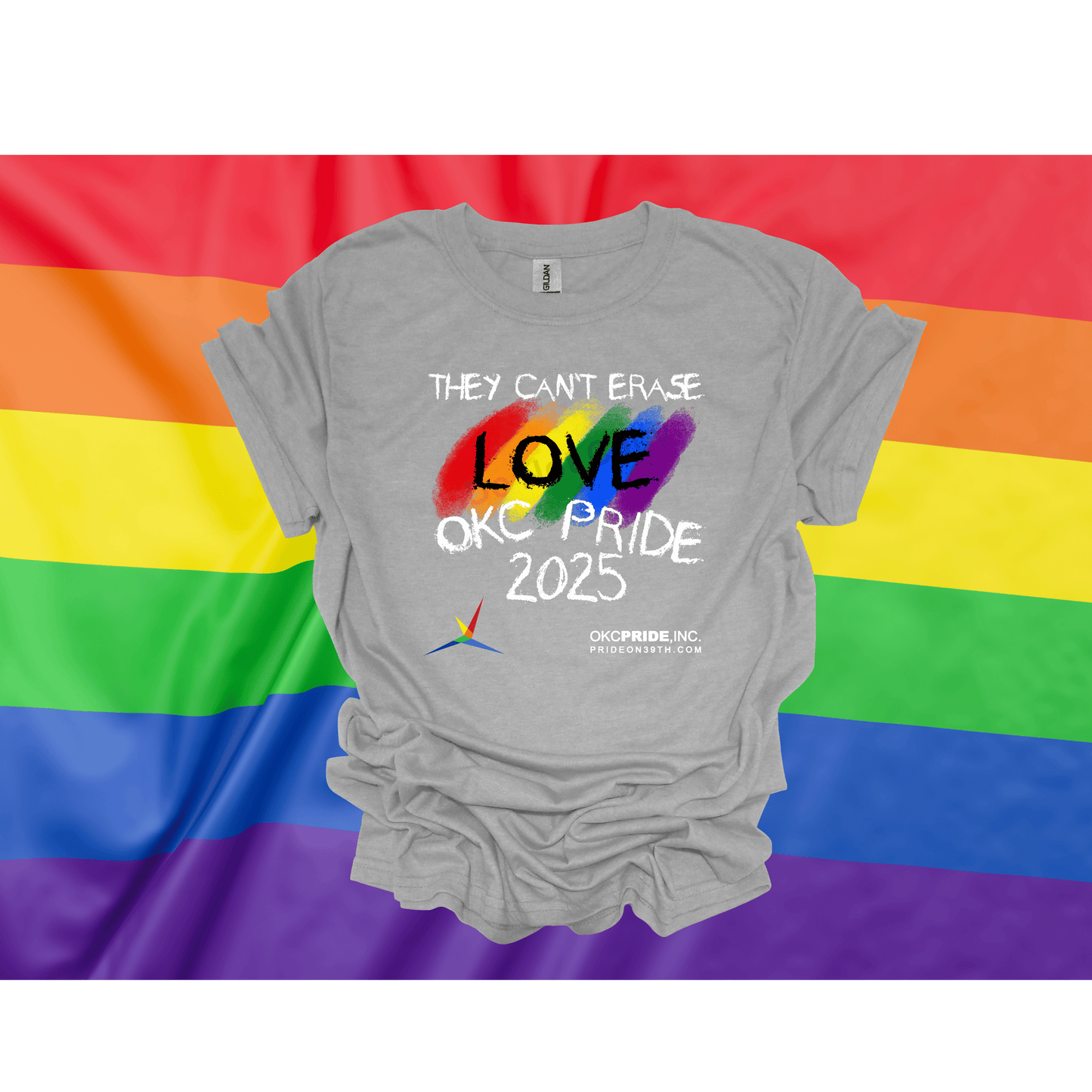 2025 OKC Pride T-Shirt- They Can’t Erase Love