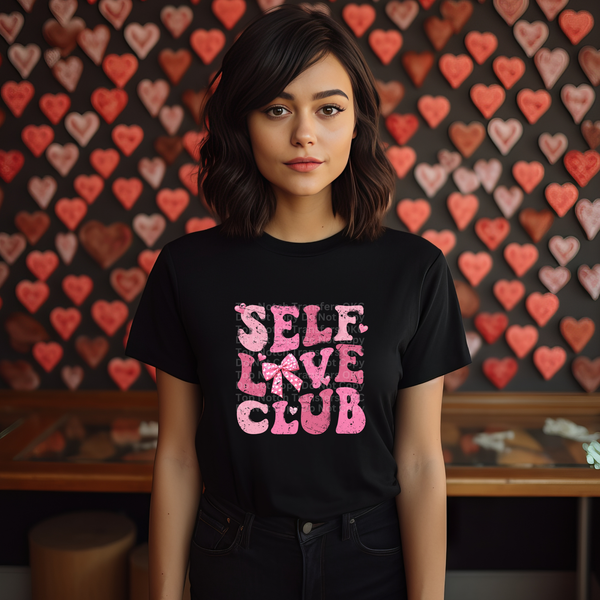 Self-Love Club Pink DTF Transfer