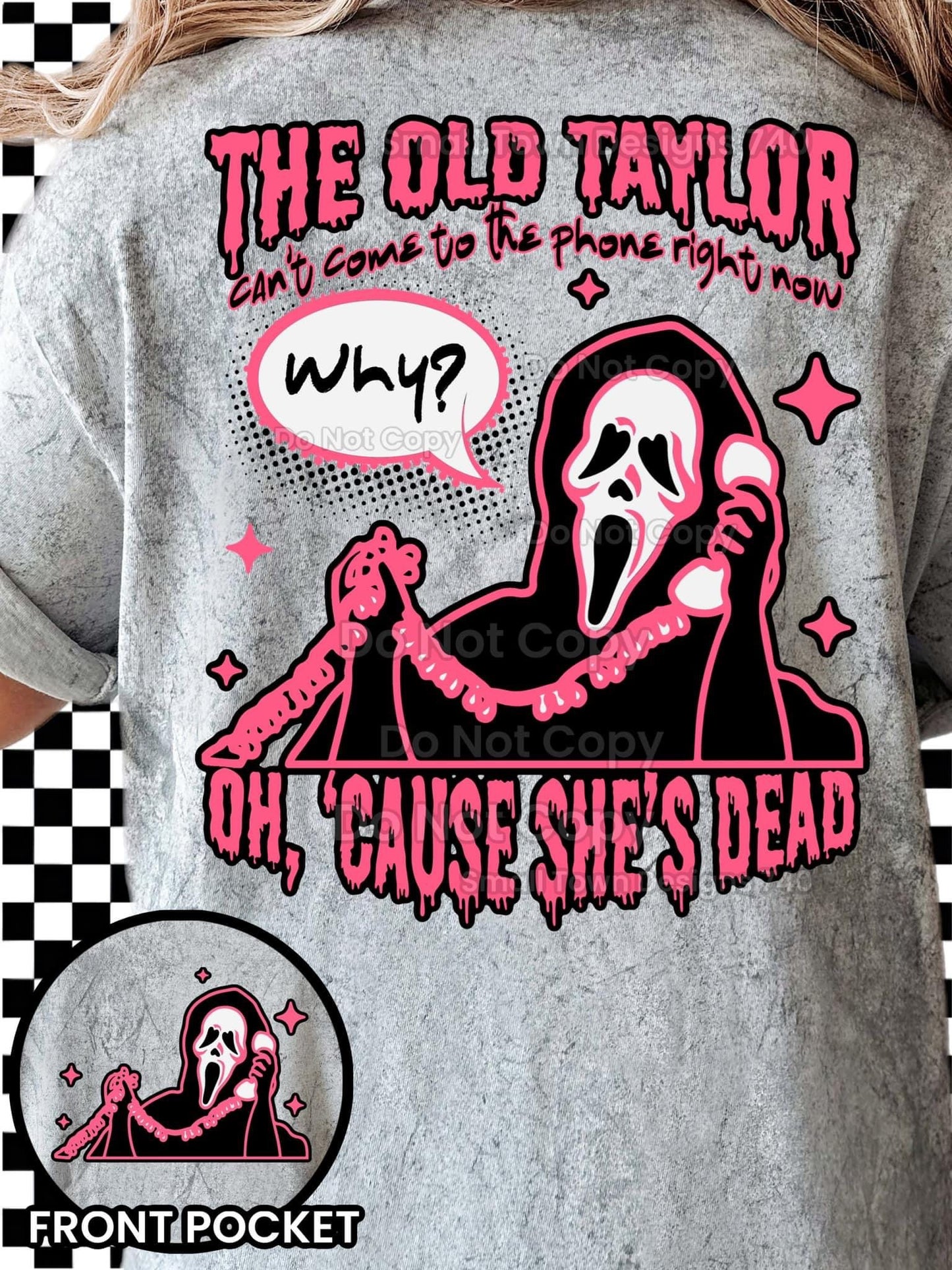 The Old Taylor Ghost Pink DTF Transfer