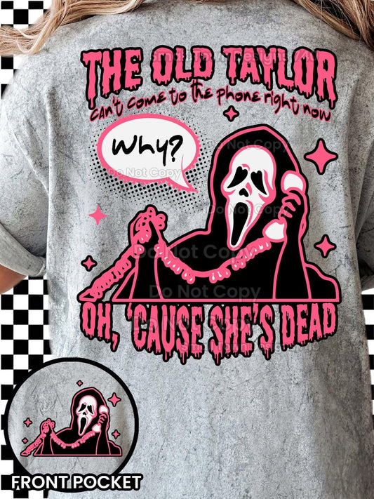 The Old Taylor Ghost Pink DTF Transfer