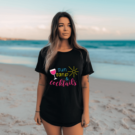 Sun, Sand & Cocktails DTF Transfer
