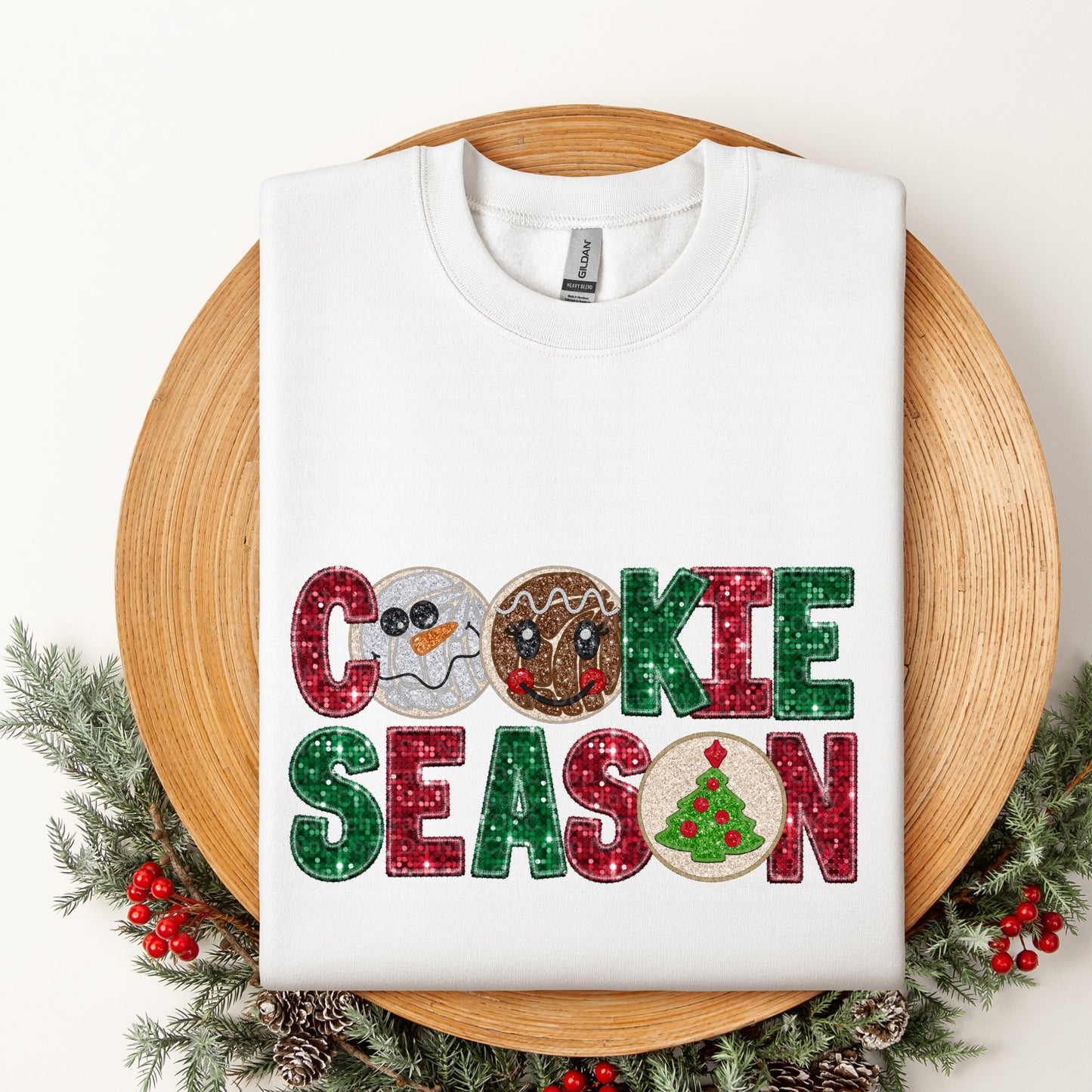 Cookie Season Faux Glitter DTF Transfer