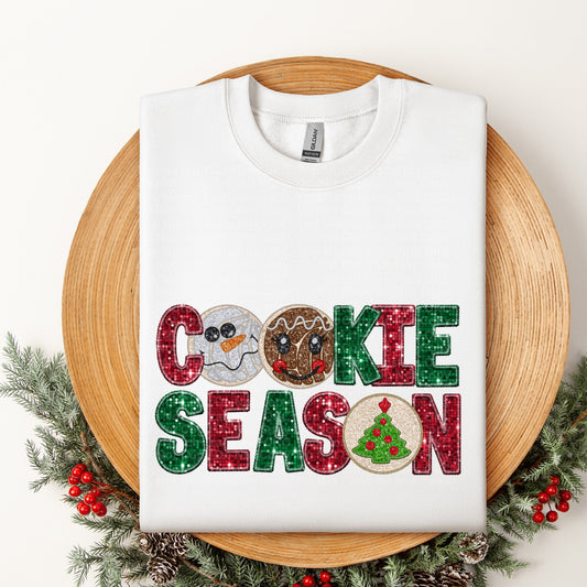 Cookie Season Faux Glitter DTF Transfer