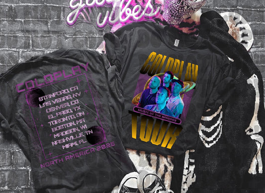 Cold_Play Tour DTF Transfer