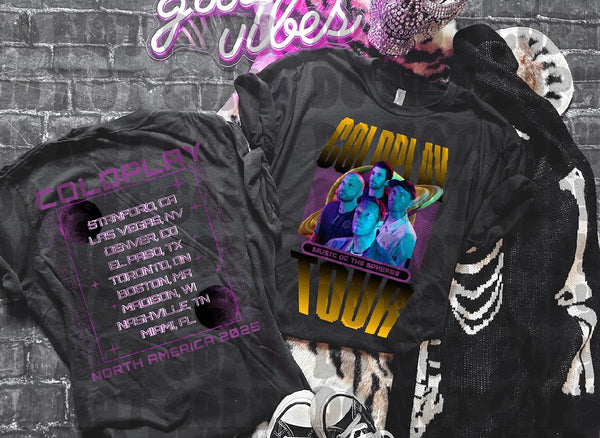 Cold_Play Tour DTF Transfer