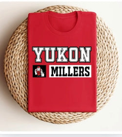 Yukon Millers White/Black DTF Transfer