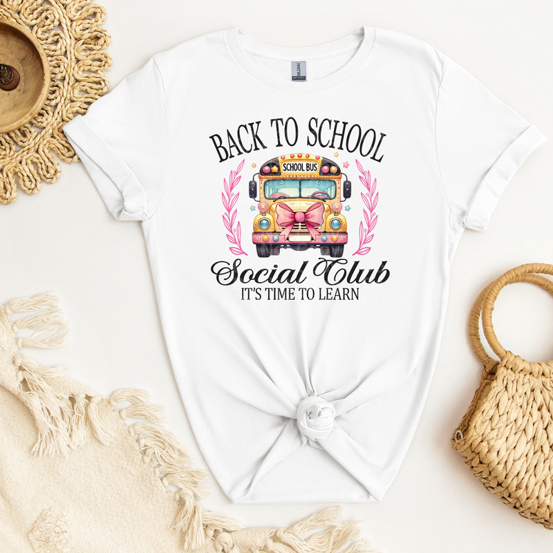 Back To School Social Club (School Bus) DTF Transfer