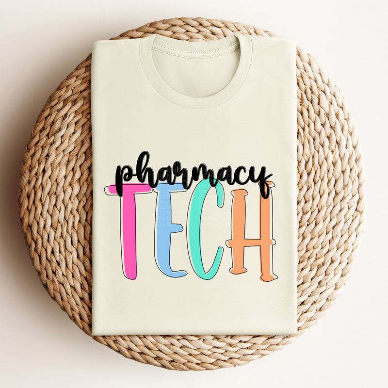 Pharmacy Tech - Colored Names/Occupations DTF Transfer