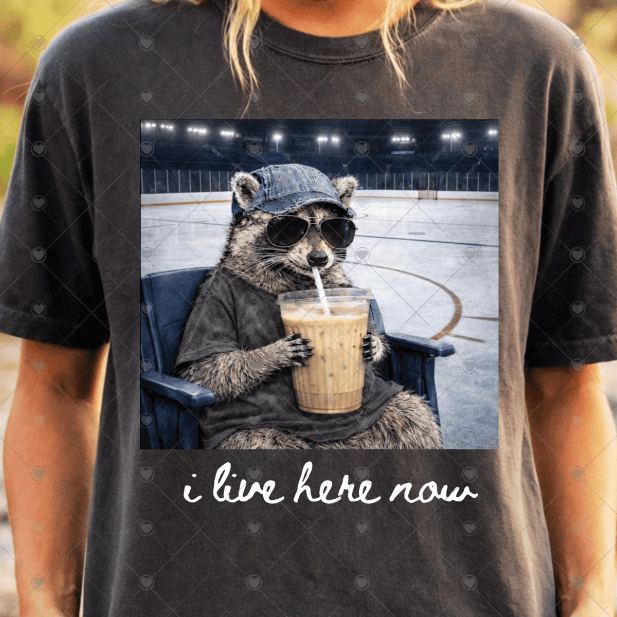 I live here now hockey DTF Transfer