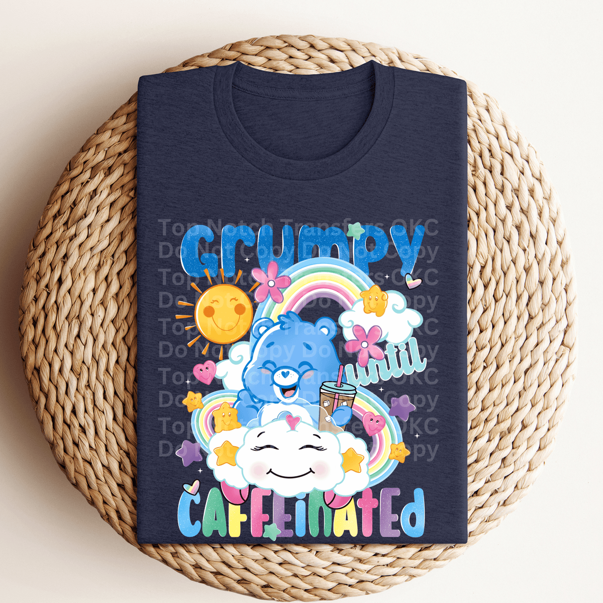 Grumpy Until Caffeinated DTF Transfer