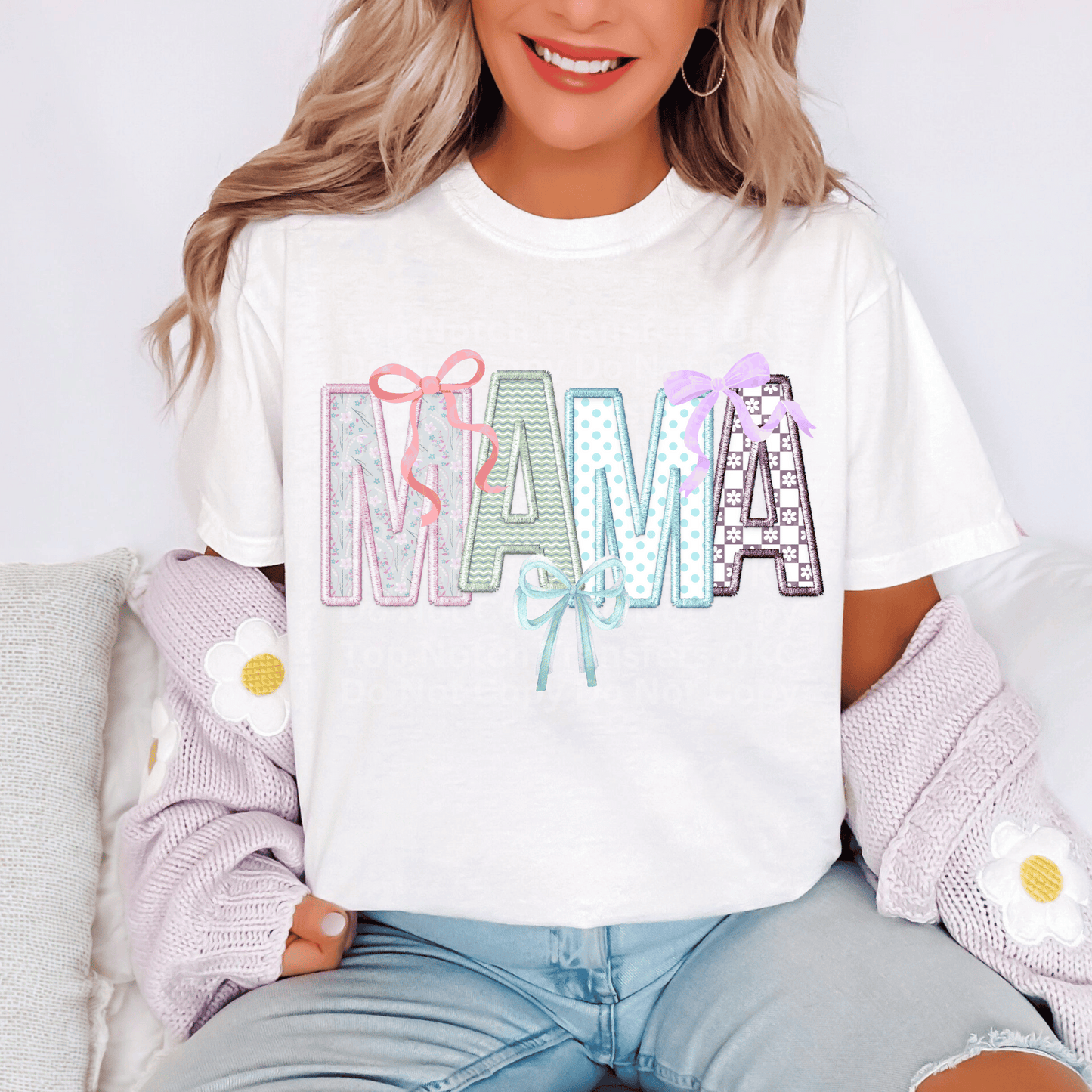 Mama Spring Bows DTF Transfer