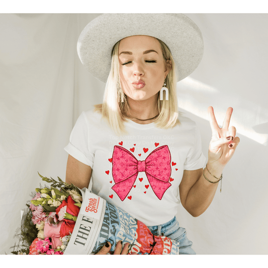 Bougie Pink Bow DTF Transfer
