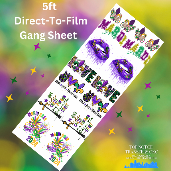 60” Mardi Gras Gang Sheet 1