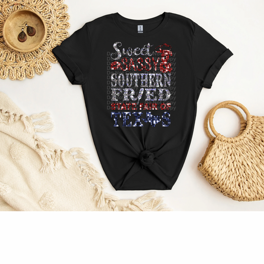 State Fair of Texas Faux Sequin/Glitter DTF Transfer