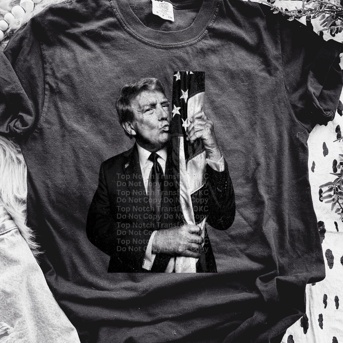 Trump Flag Distressed DTF Transfer