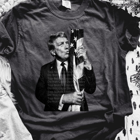 Trump Flag Distressed DTF Transfer