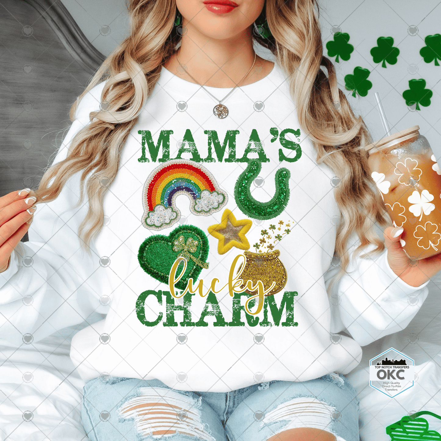 Mama’s Lucky Charm DTF Transfer